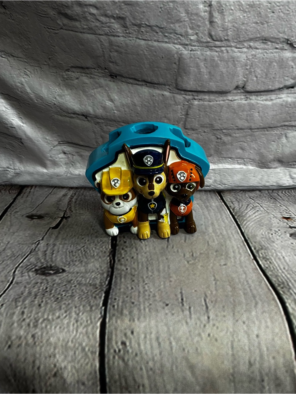 5/$20 PAW Patrol Cartoon Bathroom Decor Kids 3D Blue Toothbrush Holder AS IS